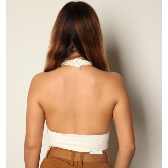 Ribbed keyhole crop top - Picture 2 of 2